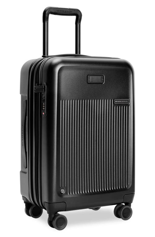 Briggs & Riley Essential Carry On Expandable Spinner Suitcase In Black