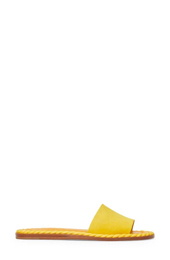 Lafayette 148 Slide Sandal In Golden Yellow