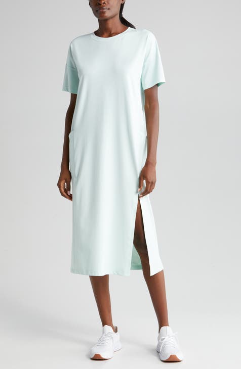 Essentials Womens Relaxed Fit Fluid Twill Tiered Midi Dress :  : Clothing, Shoes & Accessories