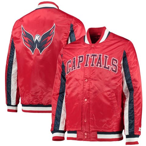 Starter /orange Miami Dolphins Locker Room Throwback Satin Varsity  Full-snap Jacket At Nordstrom in Blue for Men