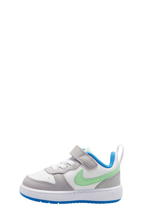 Shop Nike Kids' Court Borough Low Recraft Sneaker In Iron/green/white