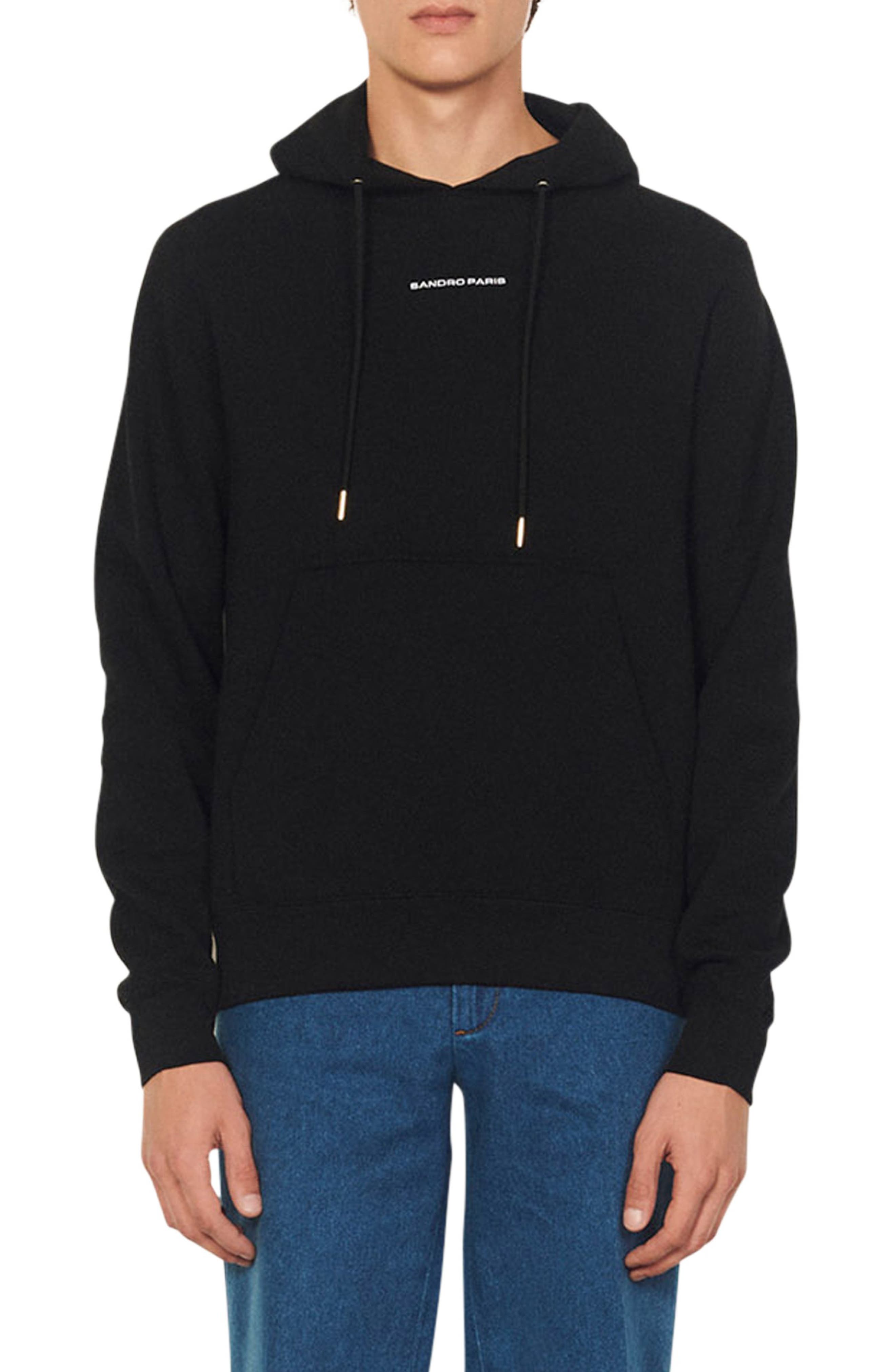 sandro black hoodie