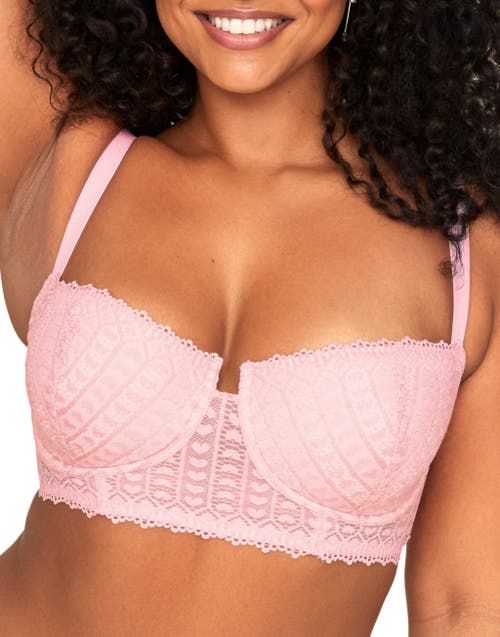 Shop Adore Me Nymphadora Contour Balconette Bra In Medium Pink