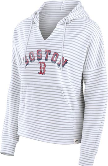 Women's Fanatics Branded Navy Boston Red Sox Filled Stat Sheet Pullover Hoodie