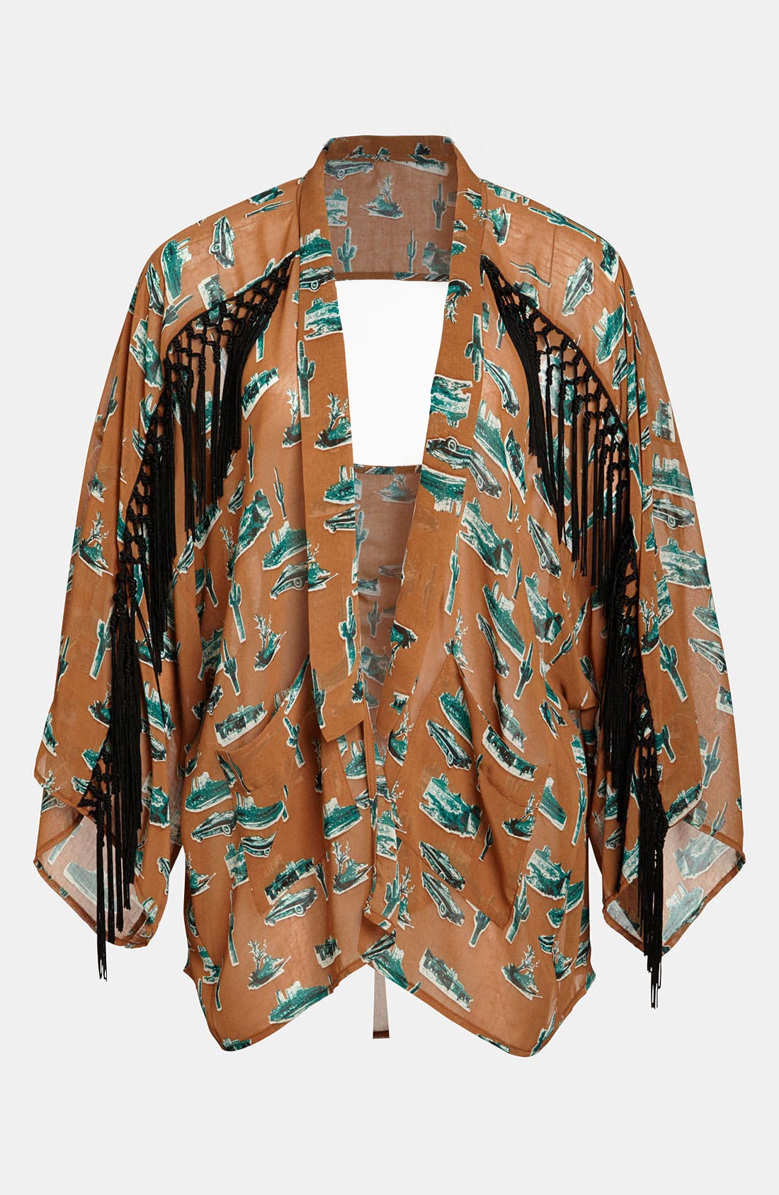 Viva Vena! Fringed Kimono Jacket Nordstrom