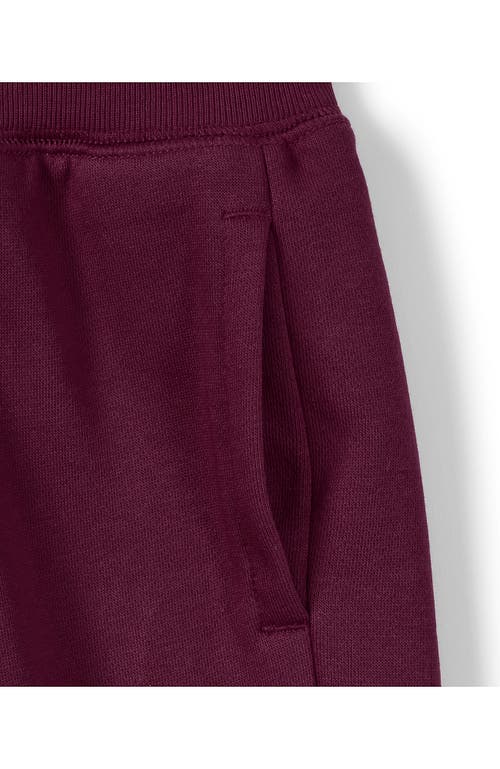 Lands' End School Uniform Kids Jogger Sweatpants In Burgundy