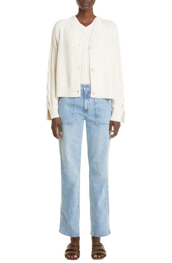 Lafayette 148 Women's York High-waisted Wide-leg Jeans In Stonewash Blue