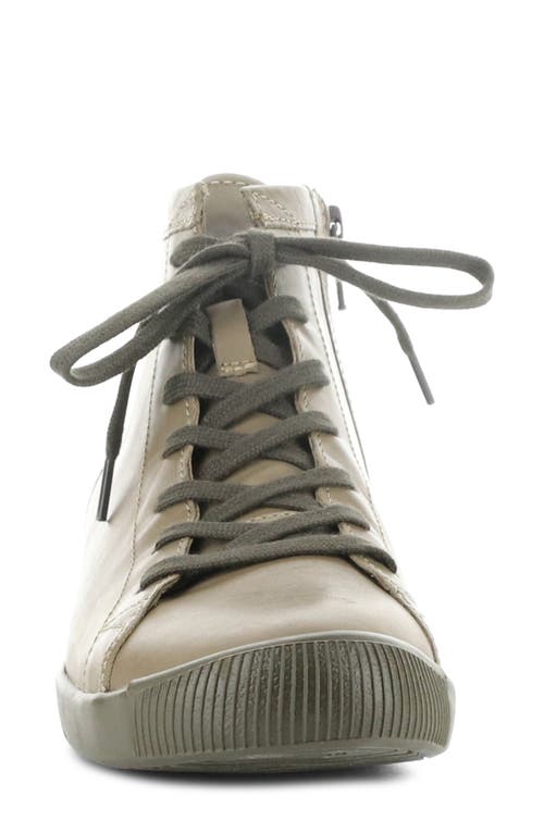 Softinos By Fly London Ibbi Lace-up Sneaker In 030 Sludge Supple Le