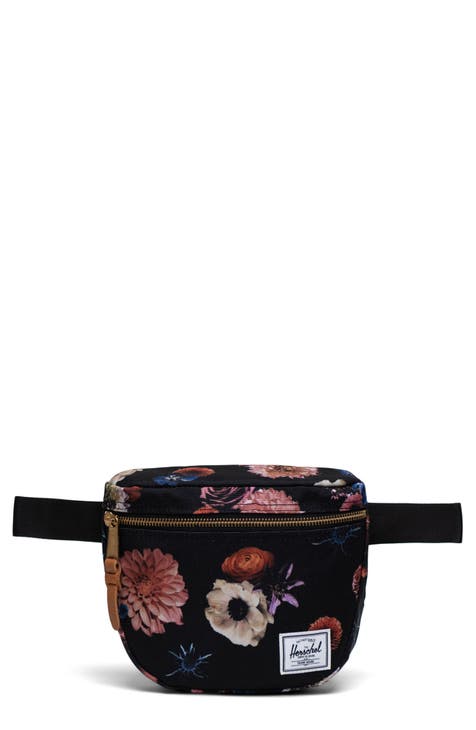 Skulls And Roses Fanny Pack - Adjustable Belt Travel Pouch Water