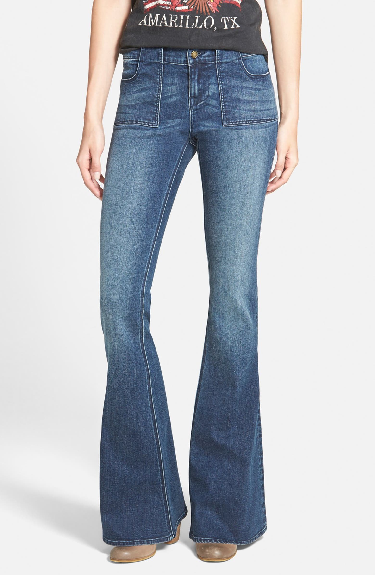 Lee Cooper 'Layla' Flare Jeans (Blue) | Nordstrom