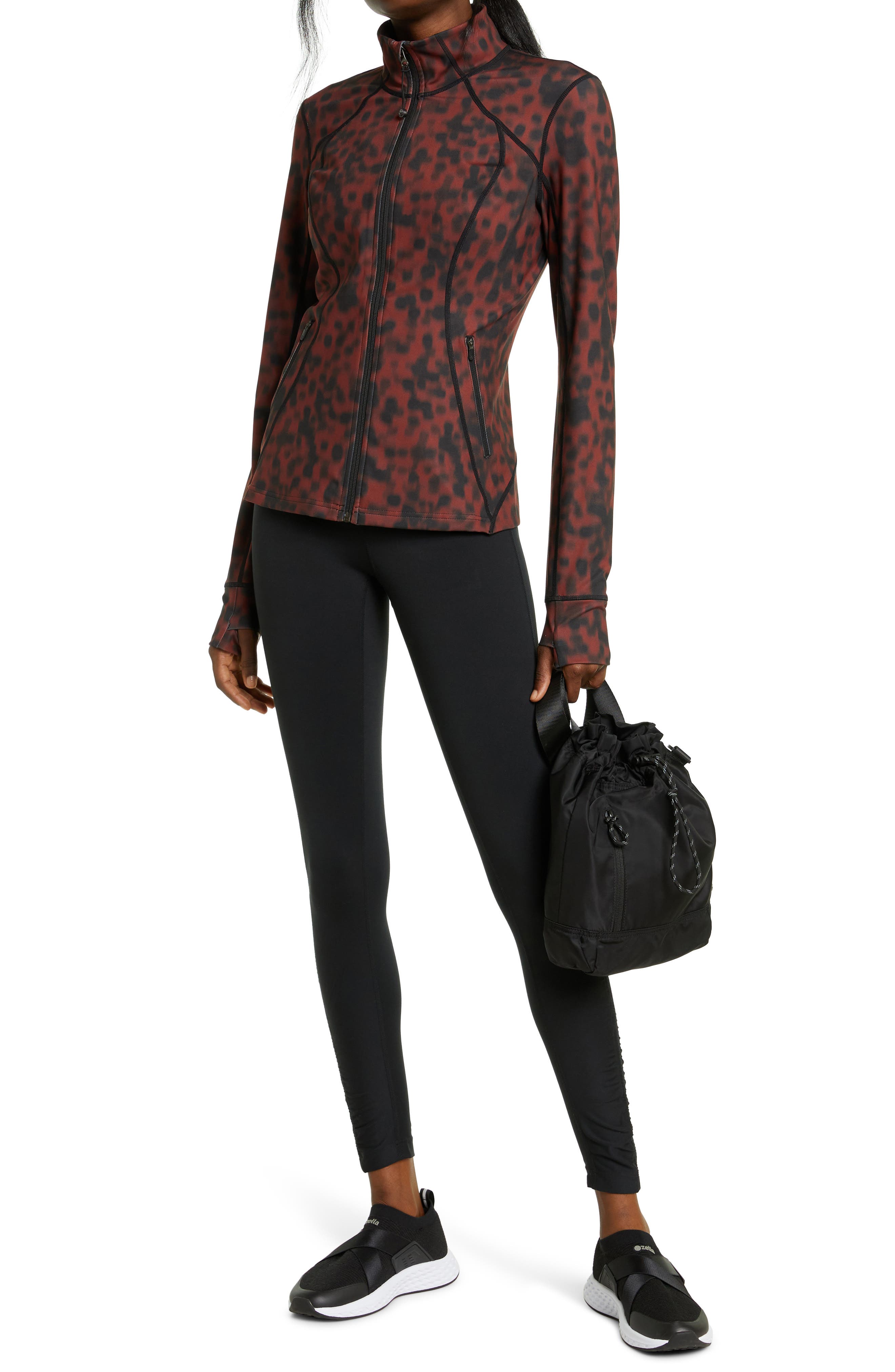 sky blue leather jacket