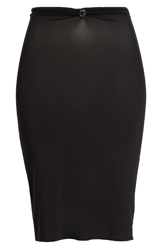 Shop Coperni Triangle Pencil Skirt In Black