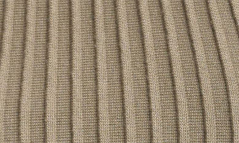 Shop Dkny Stripe Sheer Yoke Sleeveless Sweater In Light Fatigue
