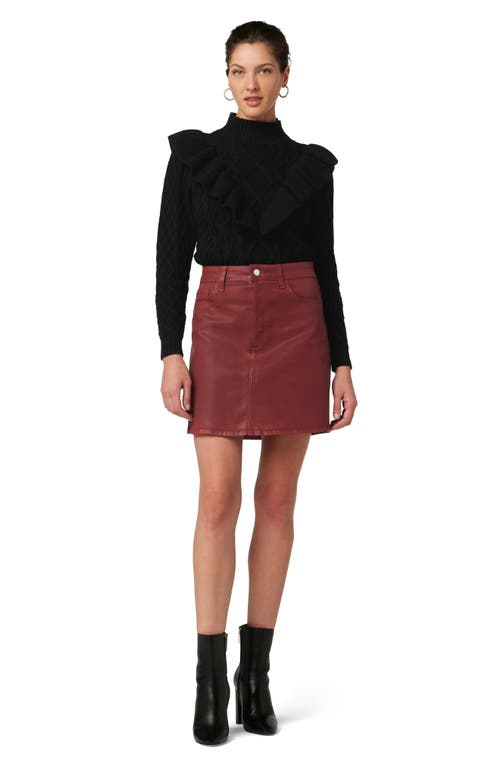 Joe's The Harley Ruffle Turtleneck Sweater In Meteorite