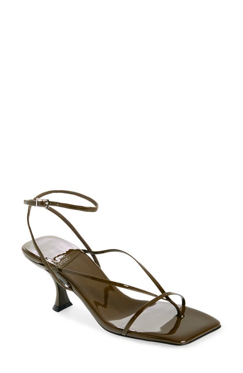 Shop Jeffrey Campbell Fluxx Sandal In Olive Patent