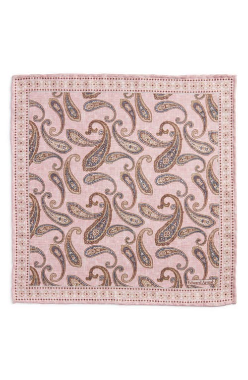 EDWARD ARMAH EDWARD ARMAH PAISLEY REVERSIBLE SILK POCKET SQUARE 