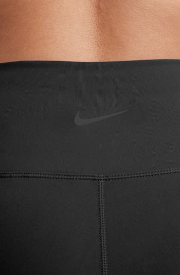 Nike One High-waisted Full-length Split-hem leggings 50% Recycled Polyester  in Brown
