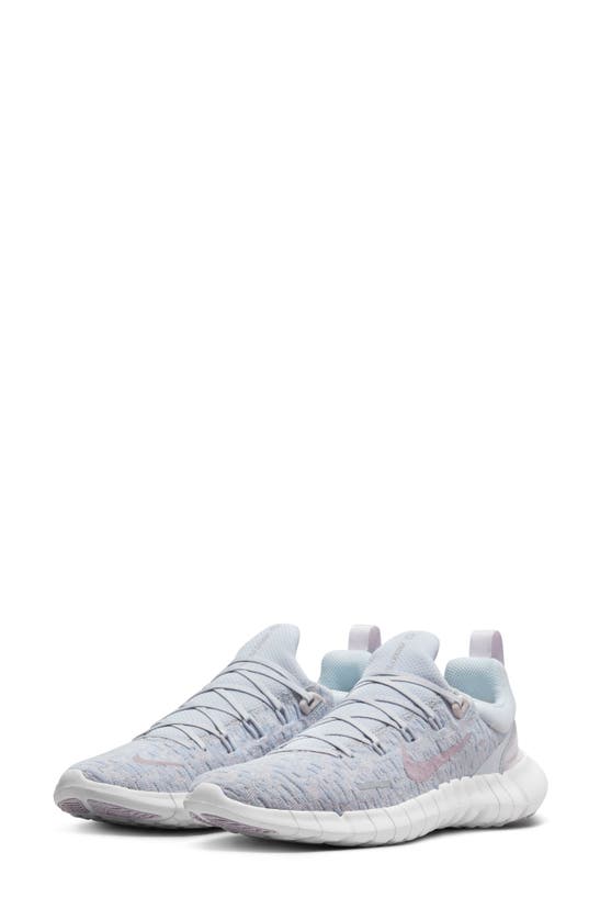 Nike Free Rn 5.0 2021 Running Shoe In Aura/ Plum Fog/ Venice/ White