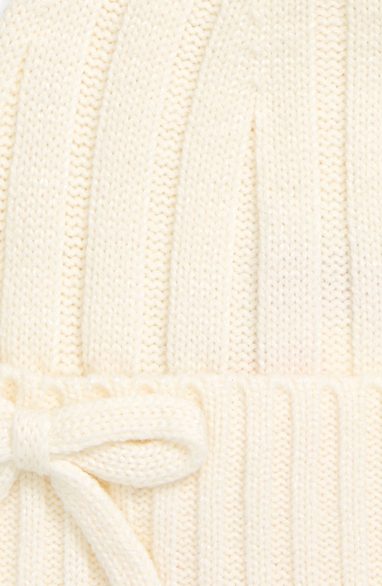 ♠️KATE SPADE NEW YORK Metallic Bow Beanie In French Cream kate spade new york metallic bow beanie in French Cream  main image 2