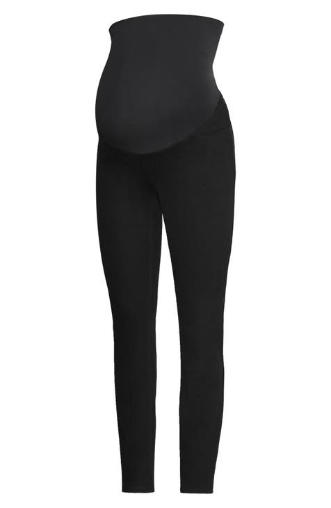 SPANX On The Go Color Band Pant (2387) XL/Black/Impulse Purple at   Women's Clothing store
