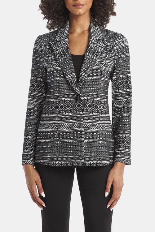 Capsule 121 The Moorehouse Blazer In Black With Ivory