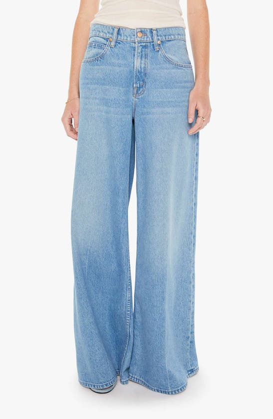 MOTHER MOTHER THE SLUNG SUGAR CONE SNEAK WIDE LEG JEANS
