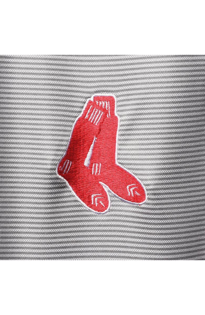 Men's Levelwear Gray Boston Red Sox Orion Historic Logo Raglan Quarter-Zip  Jacket