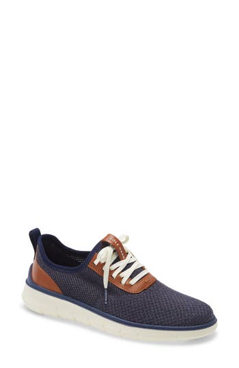 Shop Cole Haan Generation Zerogrand Stitchlite Sneaker In Marine/gray/ivory