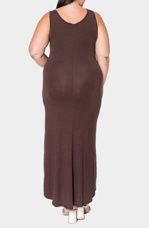 L I V D Everyday Essential Tank Maxi Dress In Brown