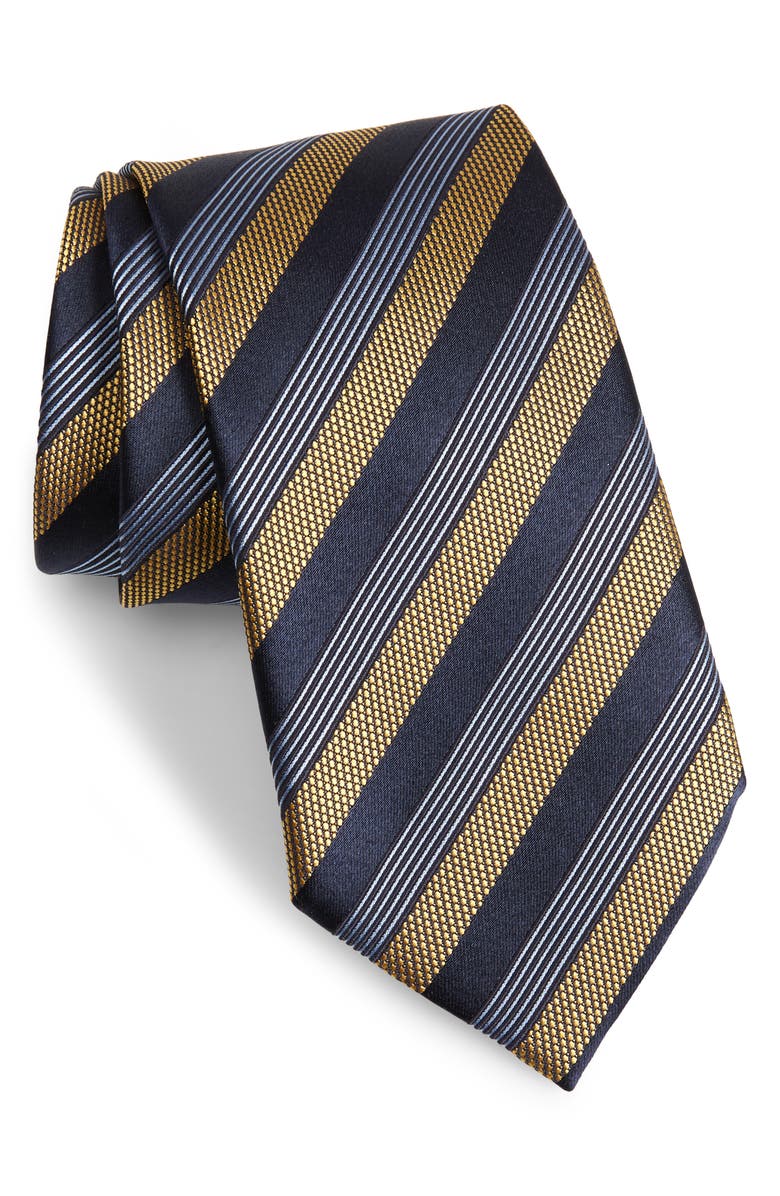 Ermenegildo Zegna Stripe Silk & Cotton Tie | Nordstrom