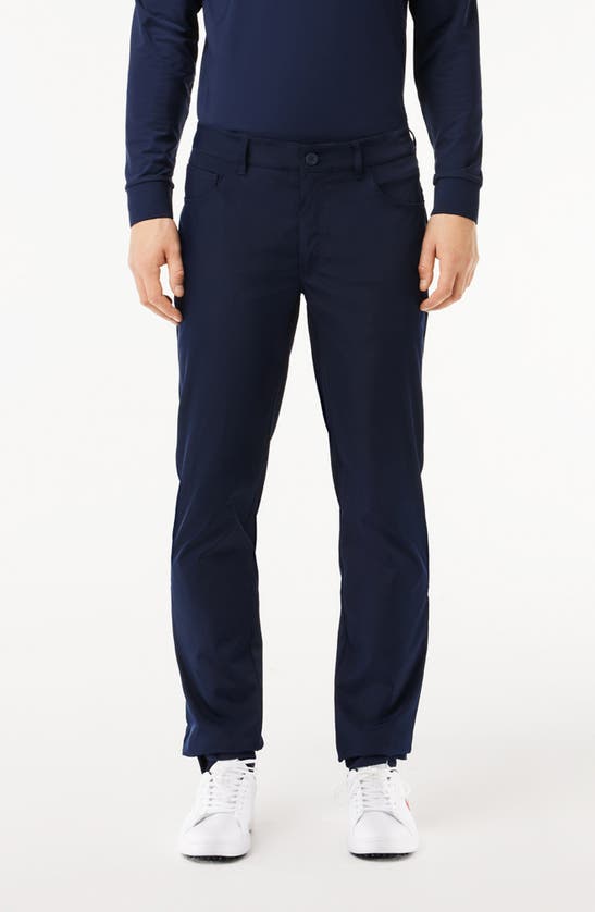 Lacoste Absorbent Twill Golf Pants - 42 In Marine