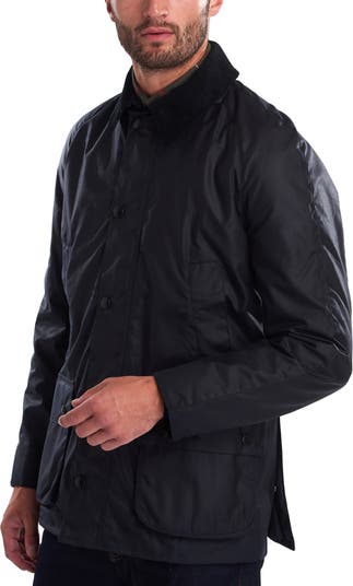 Barbour Ashby Wax Jacket in Navy