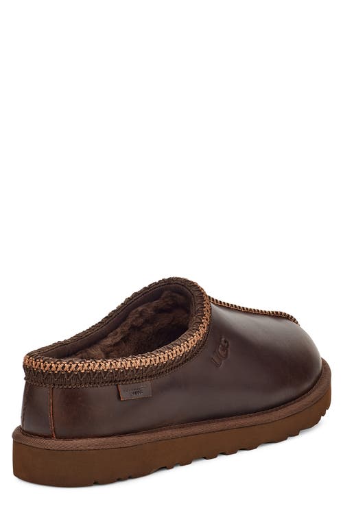 Ugg(r) Tasman Leather Slipper In Ironwood