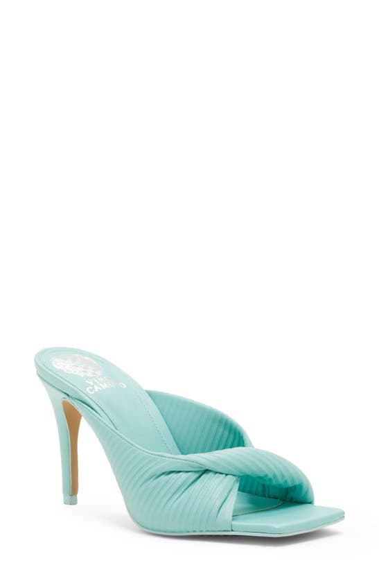 Vince Camuto Salete Leather Sandal In Cool Mint