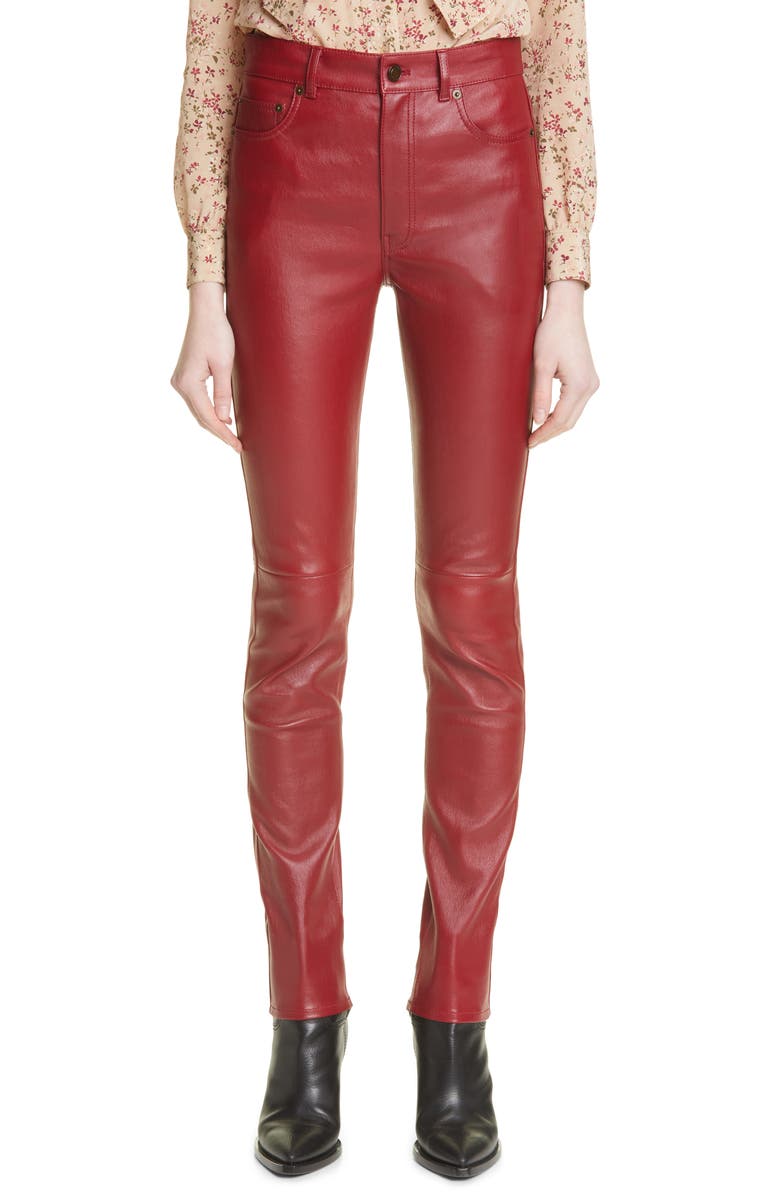 Saint Laurent Skinny Leather Pants | Nordstrom Saint Laurent Skinny Leather Pants | Nordstrom