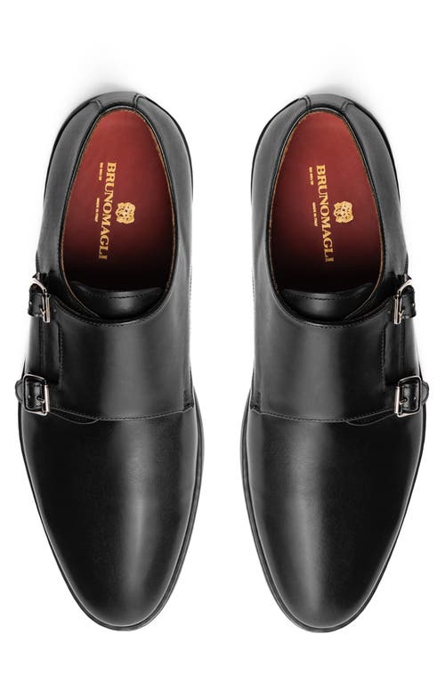 Bruno Magli Palestro Double Monk Shoe In Black