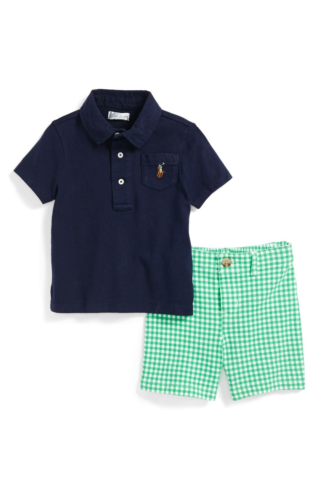 Ralph Lauren Polo & Gingham Shorts (Baby Boys) Nordstrom