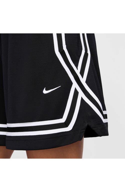 Shop Nike Crossover Dri-fit Performance Basketball Shorts In Black/black/white