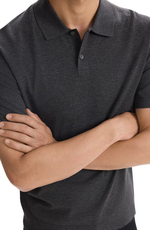 Theory Goris Performance Polo In Pestle Melange