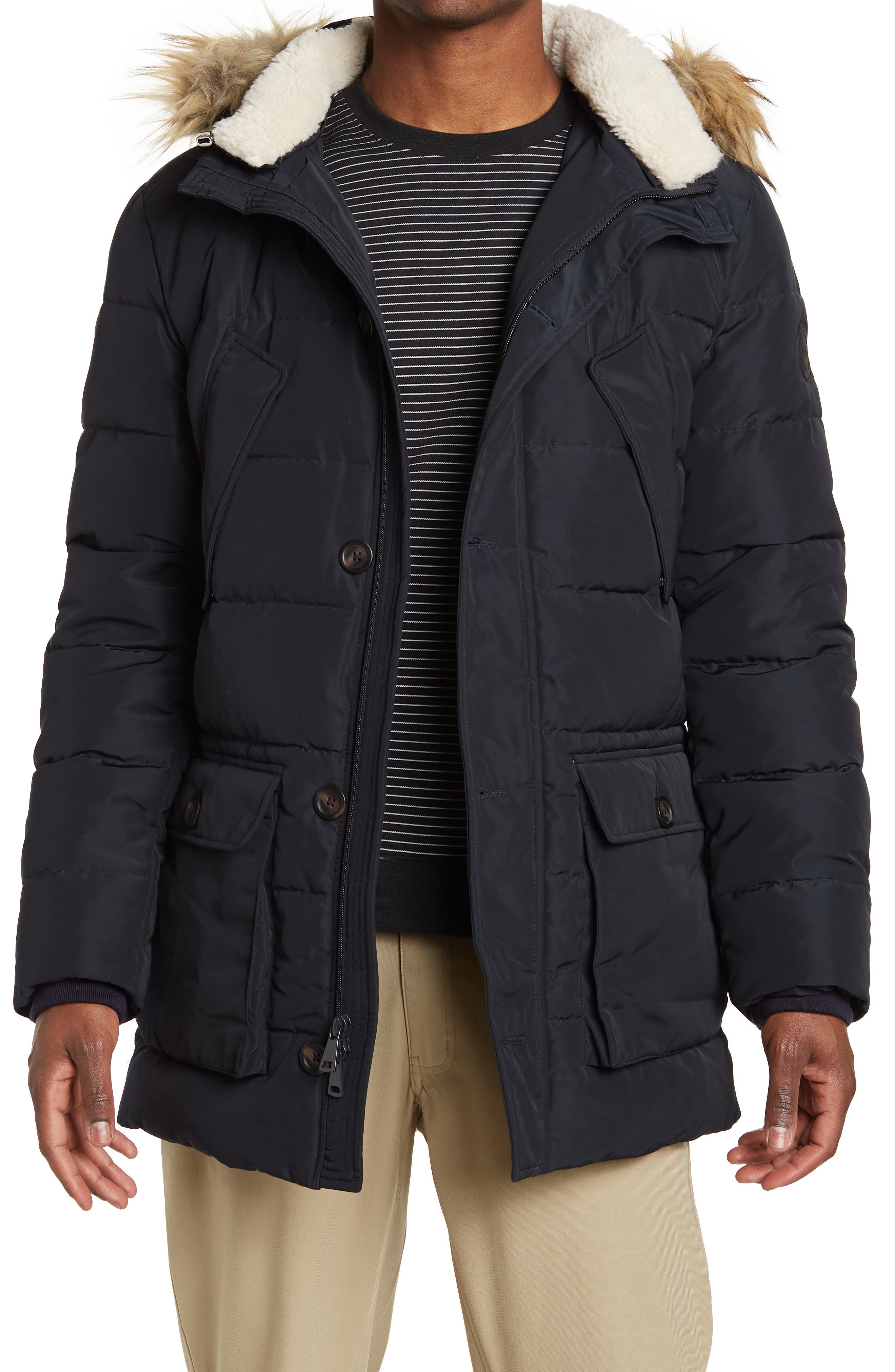 slate and stone down jacket