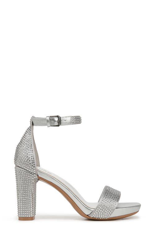 Shop Naturalizer Joy Studded Ankle Strap Sandal In Silver