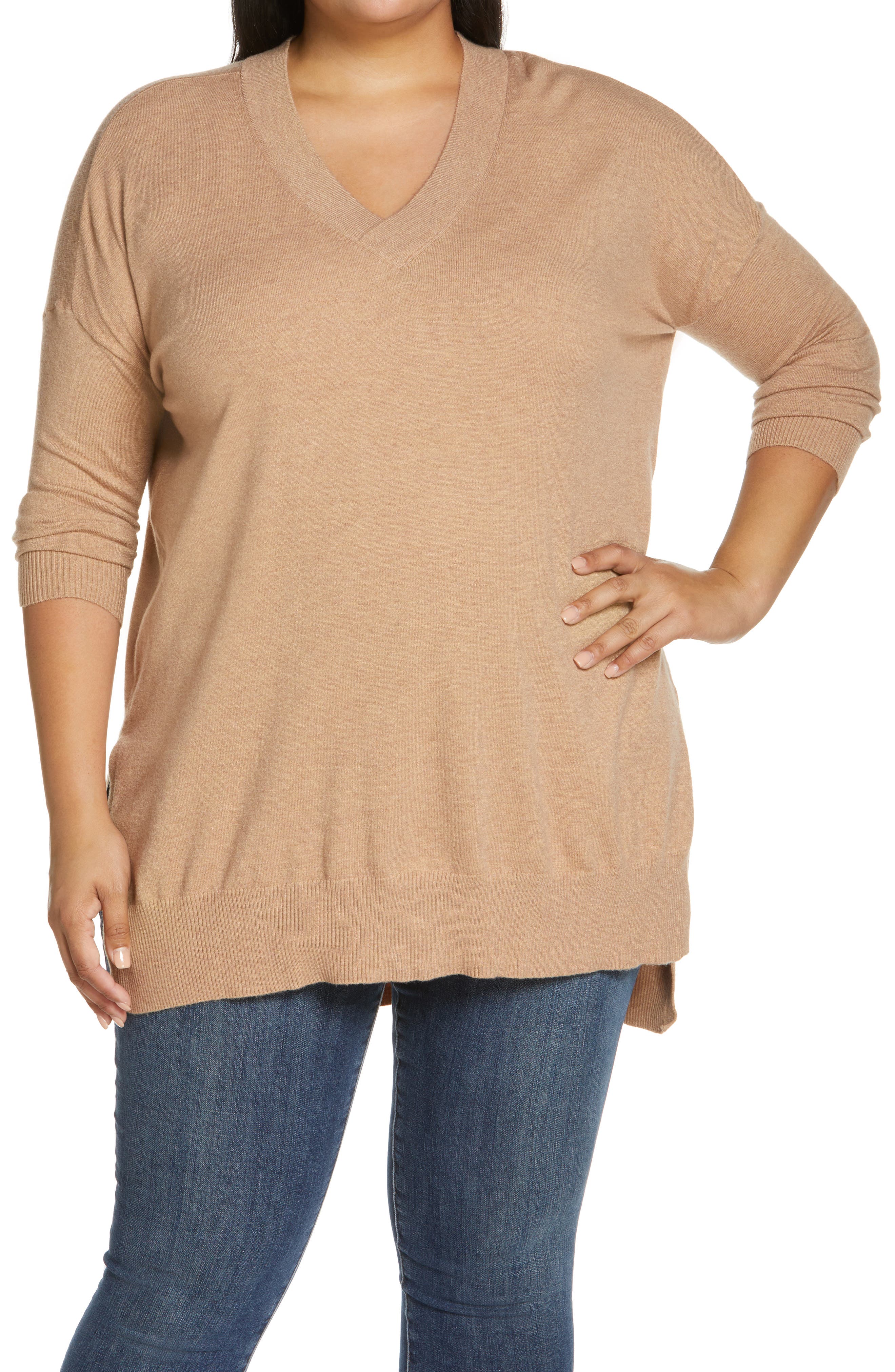 plus size brown sweaters