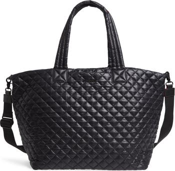 Petote Metro Quilted Luxe Pet Carrier Large Black