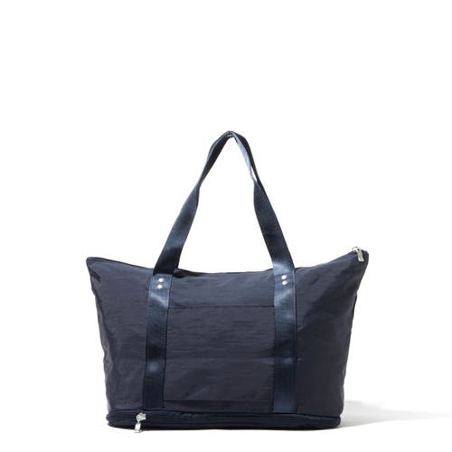 Baggallini Carryall Expandable Packable Weekender Tote Bag In French Navy
