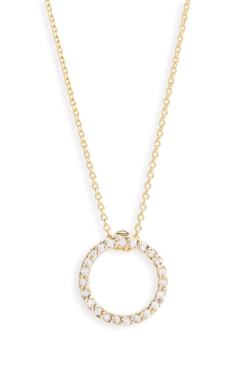 Roberto Coin XS Diamond Pendant Necklace in Yellow Gold at Nordstrom, Size 16 In