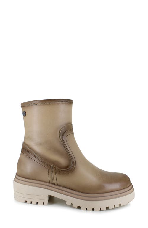 National Comfort Rafaela Platform Bootie In Cream Leather