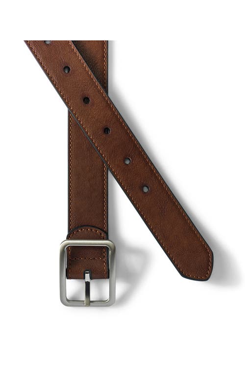 Shop Lands' End School Uniform Kids Reversible Belt In Brown/black