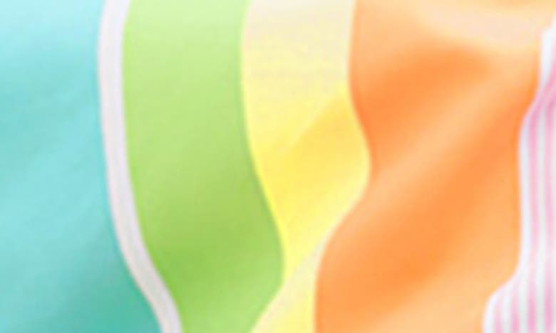 Shop Ruggedbutts Kids' Island Rainbow Swim Trunks In Blue