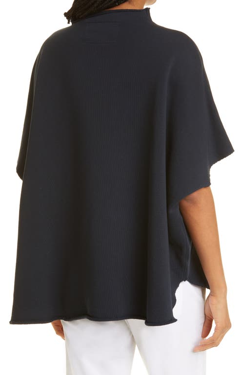 Frank & Eileen Audrey Funnel Neck Capelet In British Royal Navy