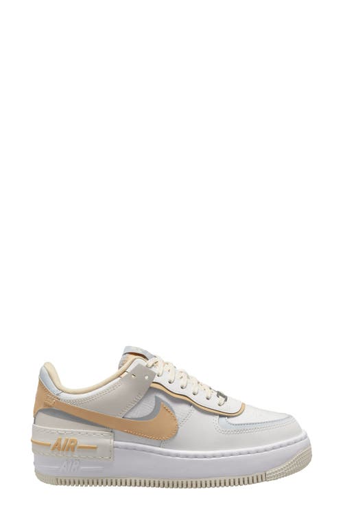 Shop Nike Air Force 1 Shadow Sneaker In Summit White/sesame-wolf Grey